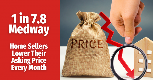 1 in 7.8 Medway Home Sellers Lower Their Asking Price Every Month