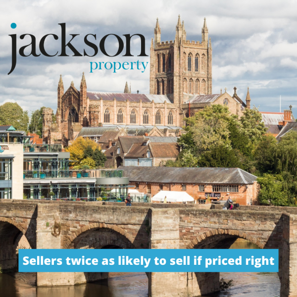 Sellers twice as likely to sell if priced right first time!