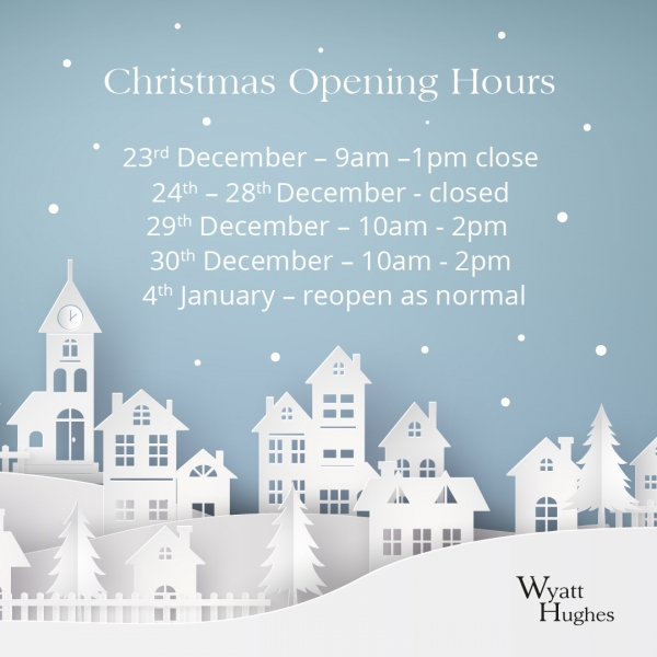 Christmas Opening Hours 2021