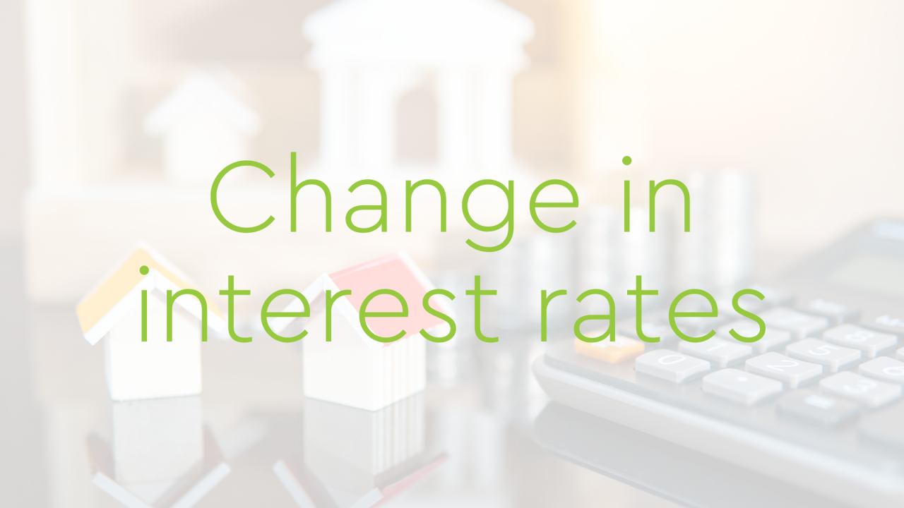 >Change in interest rates