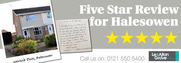 Five Star Review for Halesowen Office
