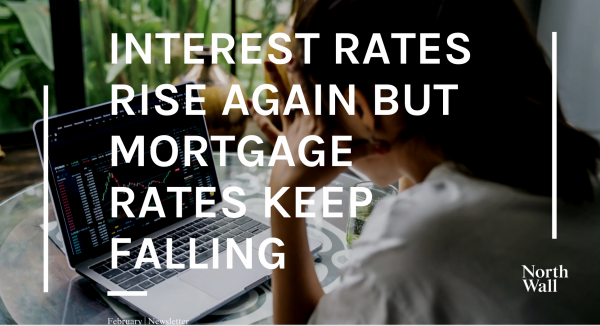 Interest rates rise again but mortgage rates keep falling