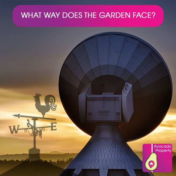 How to figure out which way the garden faces