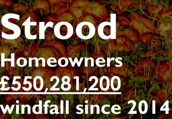 Strood Homeowners £550,281,200 Windfall Since 2014
