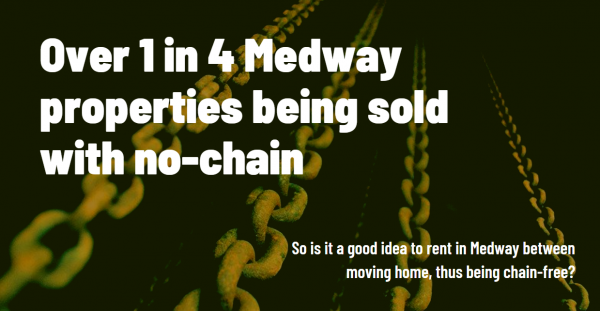 Over 1 in 4 Medway Properties Being Sold with No Chain