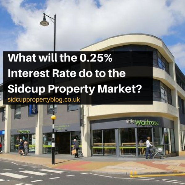 What will the 0.25% Interest Rate do to the Sidcup Property Market?