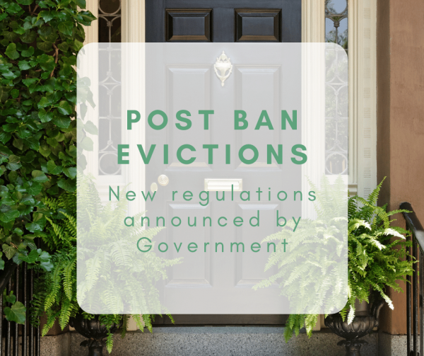 Post Ban Evictions: New Regulations announced