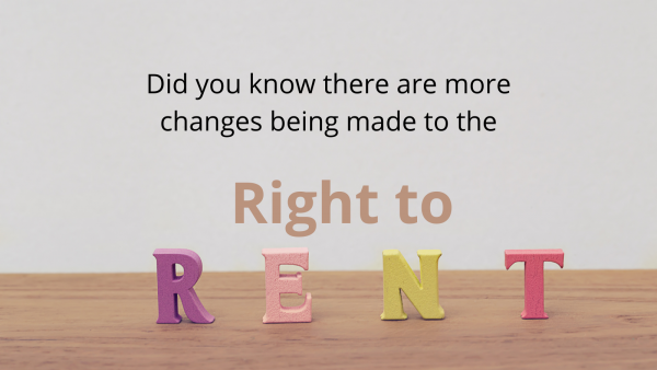 Right to Rent in England Change is coming