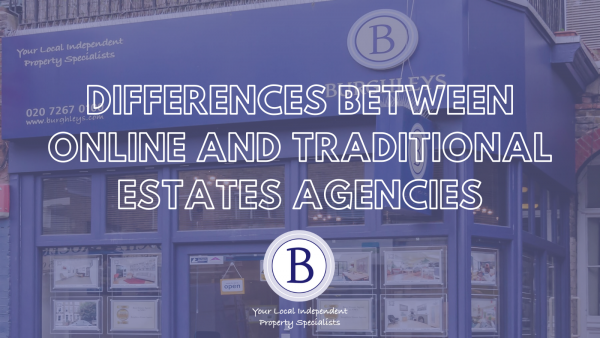 How does a traditional high street estate agency compare to an online agency?
