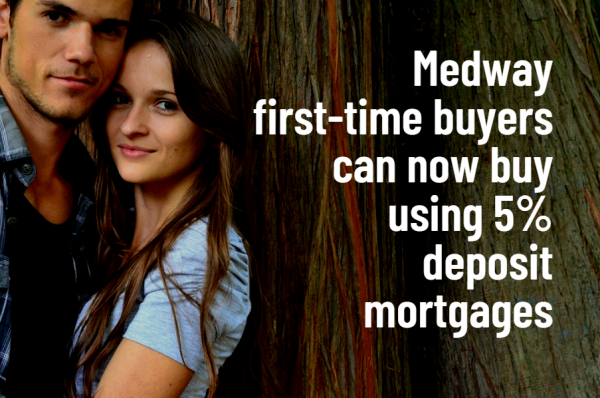 Medway First-time Buyers Can Now Buy Using 5% Deposit Mortgages