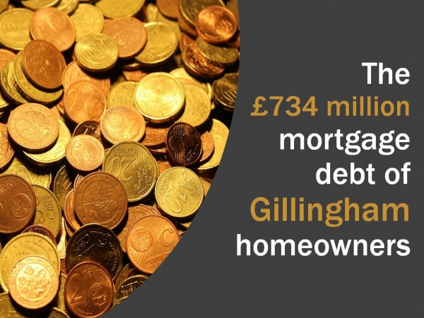 The £734 million mortgage debt of Gillingham homeowners