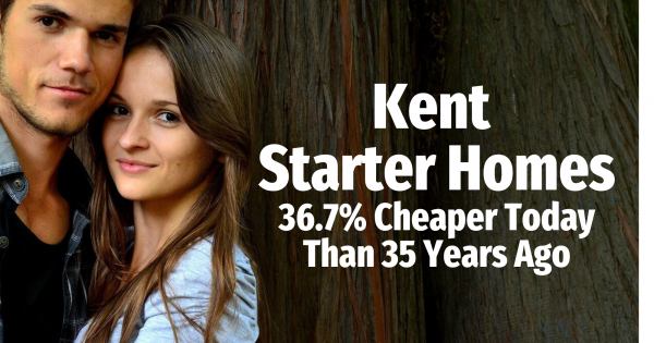 Medway Starter Homes 36.7% Cheaper Today Than 35 Years Ago