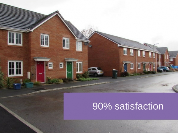 90% satisfaction rate in the Welsh rental sector