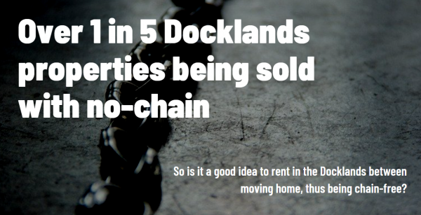 1 in 5 Docklands Properties Being Sold with No Chain