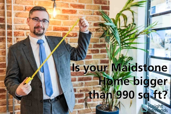 Is your Maidstone home bigger than 990 sq ft?