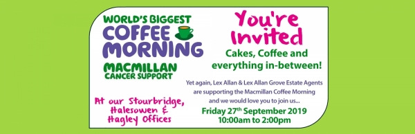 The World's Biggest Coffee Morning... and you're invited!