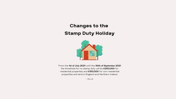 Changes to the Stamp Duty Holiday