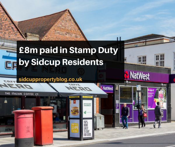 £8m paid in Stamp Duty by Sidcup Residents