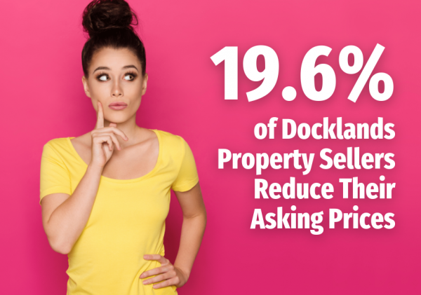 19.6% of Docklands Property Sellers Reduce Their Asking Prices.